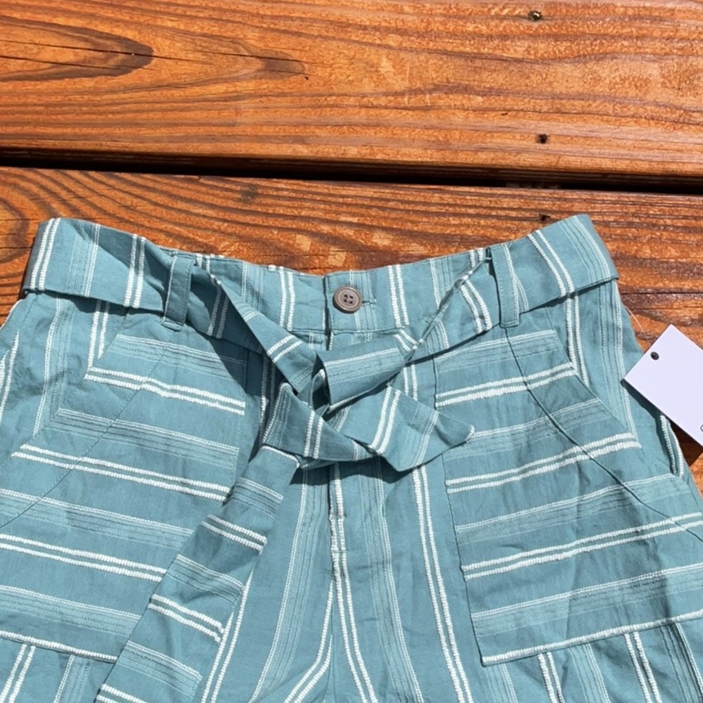 NWT Women’s O’Neill  Blue/White Textured Striped Shorts Sizes 24, 25, 26 - Picture 2 of 14